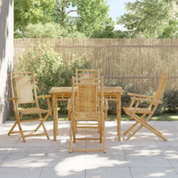 Berkfield Folding Garden Chairs 4 Pcs 53X66X99 Cm Bamboo