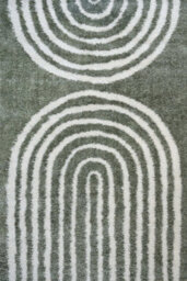 The Rugs Moodi Shaggy Green Reverie Rug Runner Scandinavian Thick High Pile For Living Rooms, Bedrooms, Hallways, Kitchens - thumbnail 1