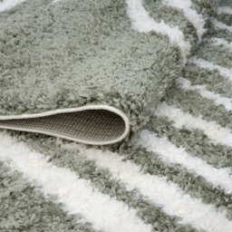 The Rugs Moodi Shaggy Green Reverie Rug Runner Scandinavian Thick High Pile For Living Rooms, Bedrooms, Hallways, Kitchens - thumbnail 4