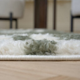 The Rugs Moodi Shaggy Green Reverie Rug Runner Scandinavian Thick High Pile For Living Rooms, Bedrooms, Hallways, Kitchens - thumbnail 5