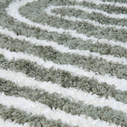 The Rugs Moodi Shaggy Green Reverie Rug Runner Scandinavian Thick High Pile For Living Rooms, Bedrooms, Hallways, Kitchens - thumbnail 3
