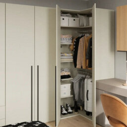 Arte Woow 1 Corner Wardrobe 100Cm - Smart, Stylish Storage For Every Space - thumbnail 3