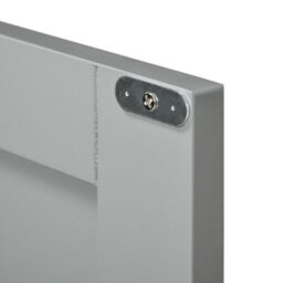 Kleankin Bathroom Pedestal Under Sink Cabinet With Storage Shelves, Door, Grey - thumbnail 9