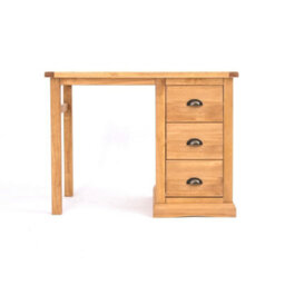 Cabinet Bits Lucca 3 Drawer Desk - Dressing Table Brass Cup Handle