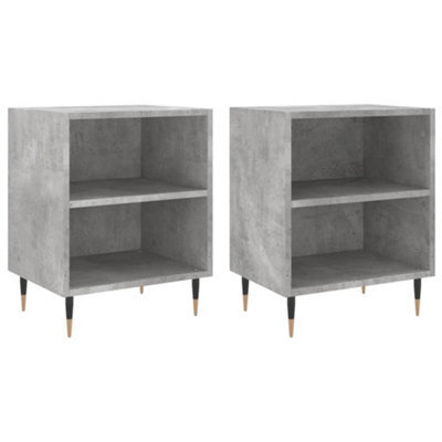 Berkfield Elegant Bedside Cabinets 2 Pcs Concrete Grey 40X30X50 Cm Engineered Wood - image 1