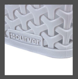 Curver 4 X A6 Grey Rattan Effect Storage Basket Tray Small Desk Tidy Office - thumbnail 3