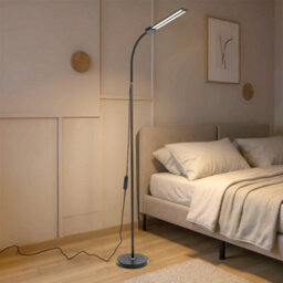 Living And Home Dual-Section Lamp Head  Led Floor Lamp,dimmable,touch Control - thumbnail 2