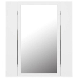 Berkfield Led Bathroom Mirror Cabinet White 40X12X45 Cm - thumbnail 9