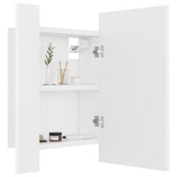 Berkfield Led Bathroom Mirror Cabinet White 40X12X45 Cm - thumbnail 7