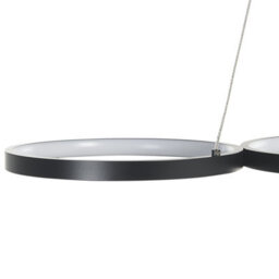 Wyld And Coco Lumina Pendant Lamp Black Aluminium Five-Ring Integrated Led, W88 X D45 X H100Cm - thumbnail 4