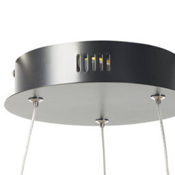 Wyld And Coco Lumina Pendant Lamp Black Aluminium Five-Ring Integrated Led, W88 X D45 X H100Cm - thumbnail 5