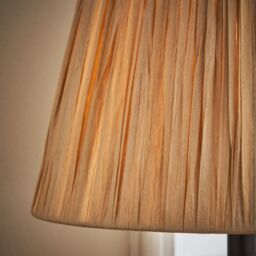 Inlight Neno Round Matt Grey & Natural Concrete Effect Table Lamp - thumbnail 8
