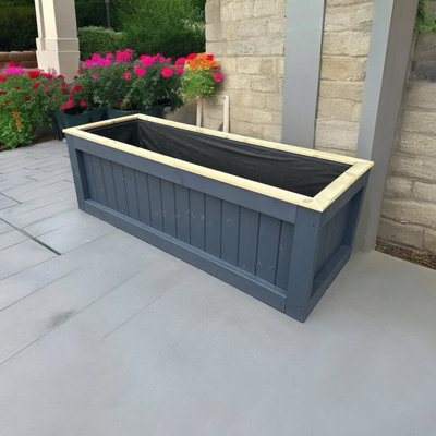 Buttercup Farm Kent Garden Planter (Painted Planter - Choice Of Colours Available) - Pressure Treated Wood - L100 X W100 X H100 Cm - image 1