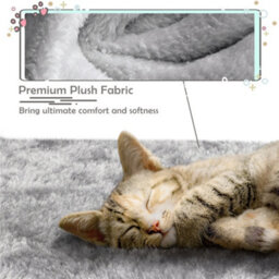 Yaheetech Light Grey 116.5Cm Cat Tree Cat Climbing Tower With Perch & Basket & Scratching Posts - thumbnail 6