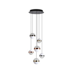 Ideal Lux Galaxy 6 Light Integrated Led Cluster Pendant Ceiling Light 5750Lm 3000K - thumbnail 1
