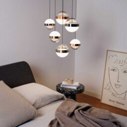 Ideal Lux Galaxy 6 Light Integrated Led Cluster Pendant Ceiling Light 5750Lm 3000K - thumbnail 2