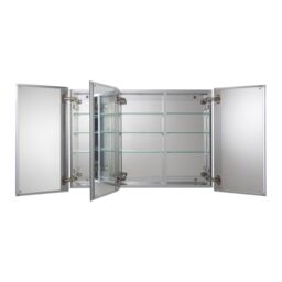 Croydex Brantley Triple Bathroom Wall Cabinet With 3 Mirror Doors (H)660mm (W)914mm - thumbnail 4