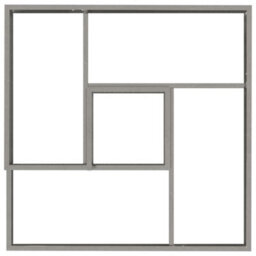 Berkfield Garden Planter Silver 80 X 80 X 50 Cm Stainless Steel - thumbnail 8