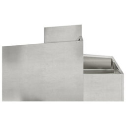 Berkfield Garden Planter Silver 80 X 80 X 50 Cm Stainless Steel - thumbnail 6