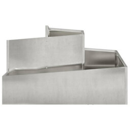 Berkfield Garden Planter Silver 80 X 80 X 50 Cm Stainless Steel - thumbnail 5