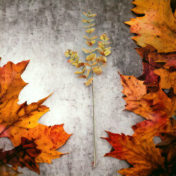 Artificial Autumnal Orange Eucalyptus Single Stem Spray.  H73 Cm - thumbnail 2