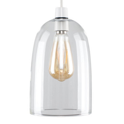 Valuelights Kira Modern Clear Dome Shaped Glass Ceiling Light Shade (D)15Cm - image 1