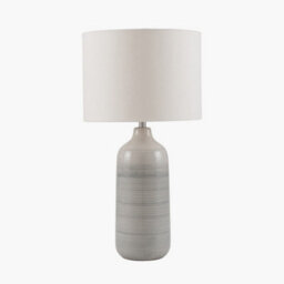 Pacific Lifestyle Grey Ombre Ceramic Table Lamp For Bedroom - thumbnail 4