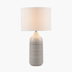 Pacific Lifestyle Grey Ombre Ceramic Table Lamp For Bedroom - thumbnail 3