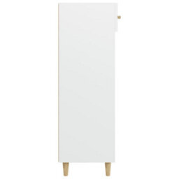 Berkfield Sturdy Shoe Cabinet White 60X35X105 Cm Engineered Wood - thumbnail 8