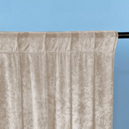 Neel Blue 3X3M Crushed Velvet Backdrop, Photography Background Blackout Curtain - Beige - thumbnail 3