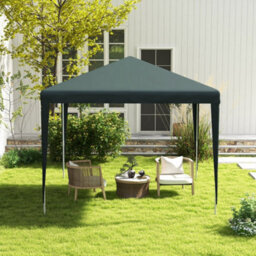Outsunny Garden Gazebo Marquee Party Tent Wedding Canopy Patio Green 2.7 X 2.7M - thumbnail 7