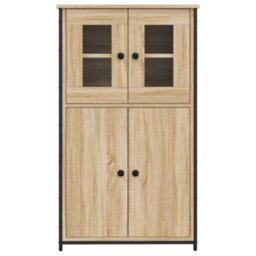 Berkfield Highboard Sonoma Oak 62X32X106.5 Cm Engineered Wood - thumbnail 5