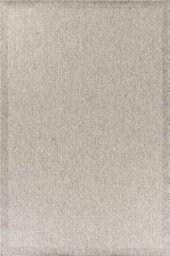 Modern Checkered Design Outdoor-Indoor Rugs Silver 50X80 Cm - thumbnail 3