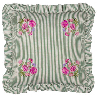 Wylder Martha Embroidered Ruffle Cushion Cover - image 1