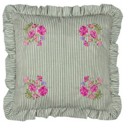 Wylder Martha Embroidered Ruffle Cushion Cover - thumbnail 1