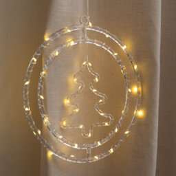 Samuel Alexander 33Cm Light Up Hanging Christmas Tree Ring With Warm White Leds - thumbnail 5