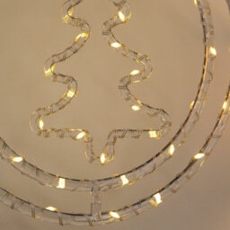 Samuel Alexander 33Cm Light Up Hanging Christmas Tree Ring With Warm White Leds - thumbnail 6