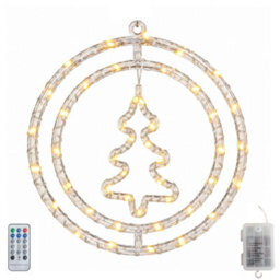 Samuel Alexander 33Cm Light Up Hanging Christmas Tree Ring With Warm White Leds - thumbnail 9
