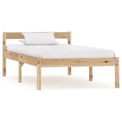 Berkfield Bed Frame Solid Pine Wood 100X200 Cm - image 1