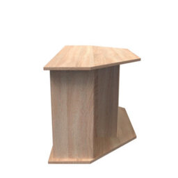 Trent 1 Drawer Corner Tv Unit In Grey & Bardolino Oak (Ready Assembled) - thumbnail 2