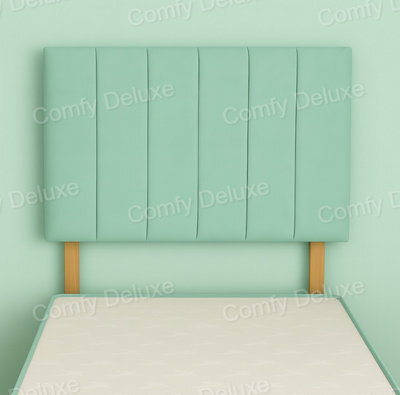Comfy Deluxe Duck Egg Plush Velvet 3Ft Single Headboard 26 Inches
