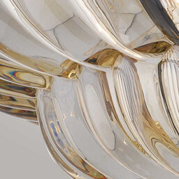 Luminosa Lighting Elstead Quoizel Whitecap Ceiling Light Traditional Tinted Amber Glass, Mottled Cocoa Brown 4X E14 - thumbnail 5