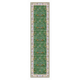 Decoranddecor Hallway Runners, Washable Rugs, Carpet Runner Rug, 60X240Cm, Non-Slip, Pet Friendly, Low Pile, Persian Rug - Elara - thumbnail 2