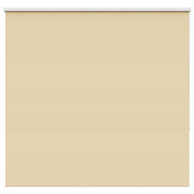 Berkfield Roller Blind Blackout Beige 165X150 Cm Fabric Width 161.6 Cm Polyester - image 1