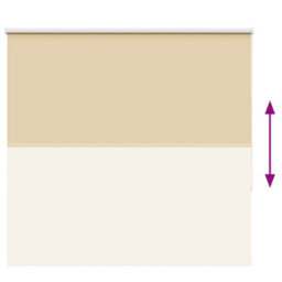 Berkfield Roller Blind Blackout Beige 165X150 Cm Fabric Width 161.6 Cm Polyester - thumbnail 9