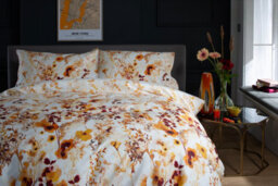 The Lyndon Company Watercolour Floral 180 Thread Count Soft Cotton Digital Printed Reversible Duvet Cover Set Terracotta - thumbnail 3
