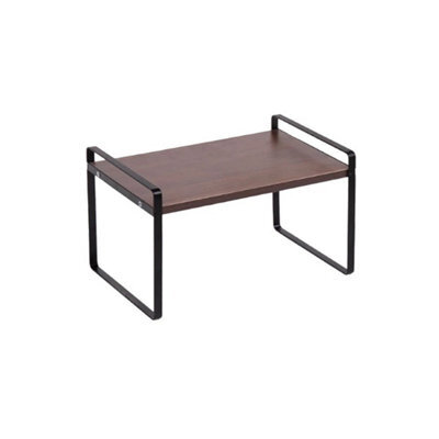 1 Desktop Bookcase Storage Shelf Organizer Display Shelf Bookcase Rack Black - image 1