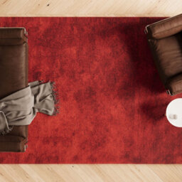 Loomed Sienna Red Luxury Plush Soft Pile Living Area Rug 120Cm X 170Cm - thumbnail 3
