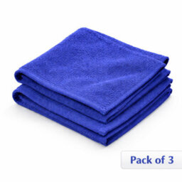 H4H 3 Paxk Dark Blue Microfiber Car Cloth 60X40Cm Ultra Absorbent Drying Towel For Cars Suv Rv Truck Soft For Detailing Polishi Clean - thumbnail 7