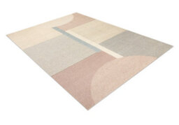 RugsX Flux 461.1.ae990 Wool Carpet Osta - Geometric, Structural, Loft Cream Beige 200X300 Cm - thumbnail 3